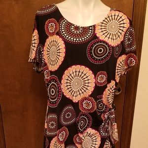 Faux wrap style dress